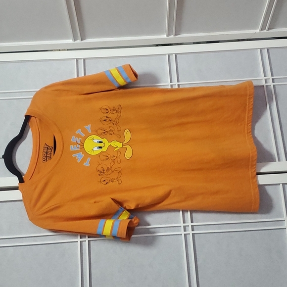 Looney Tunes Tweety  Womens  Football T Shirt - Picture 1 of 5